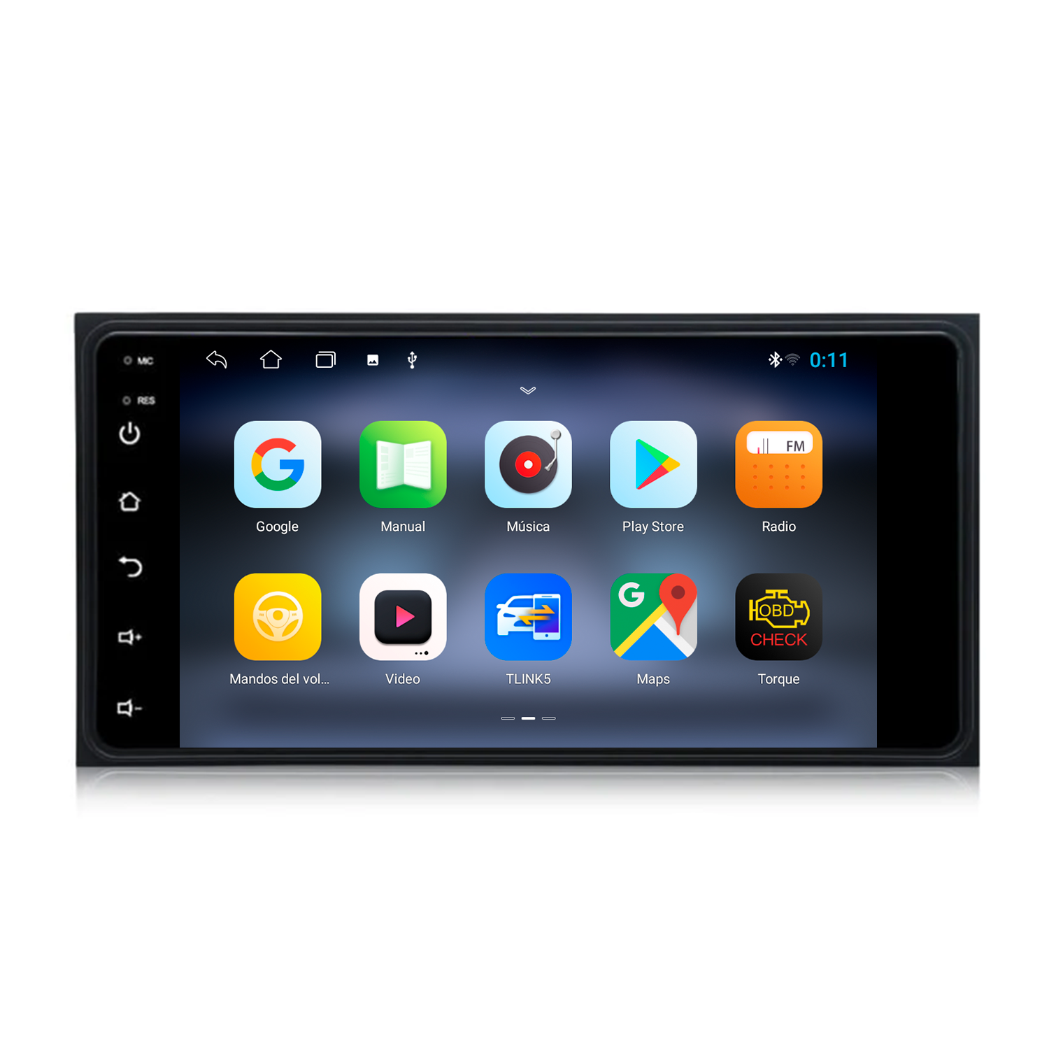 RADIO PARA TOYOTA UNIVERSAL 2+32 CON CARPLAY Y ANDROID AUTO